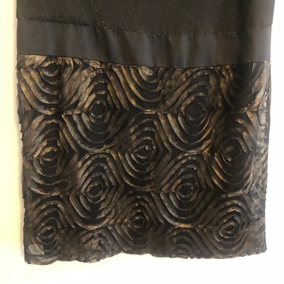 Adrianna Papell Black Gold Evening Dress - Picture 8 of 8